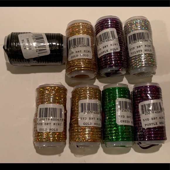 NWT LOT OF 8 REXLACE PLASTIC/ METALLIC LACING. - Picture 11 of 11